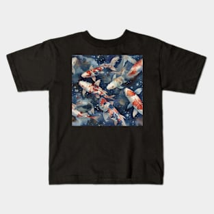 Watercolor Koi pattern Kids T-Shirt